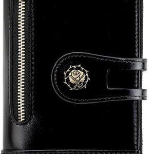Women's RFID Blocking Leather Wallet Slim Clutch Organizer Card Holder